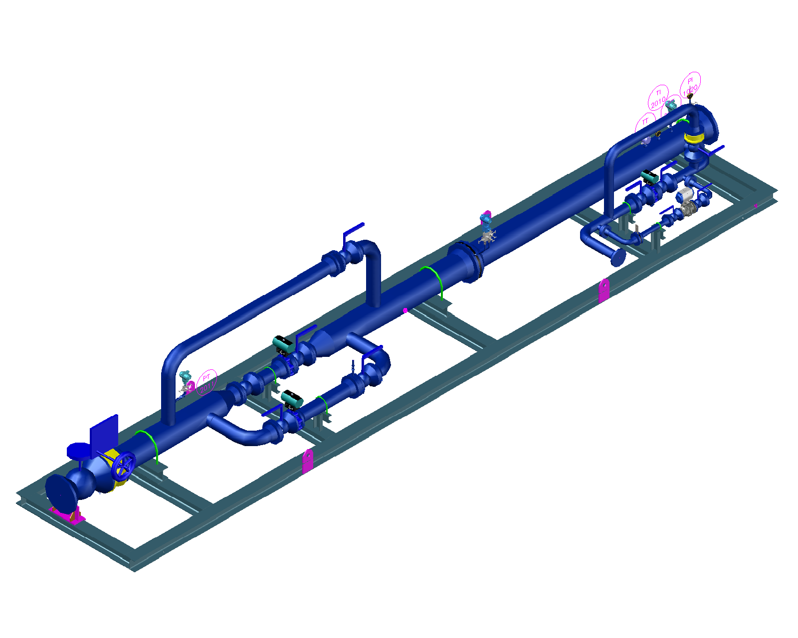 Gas skid model