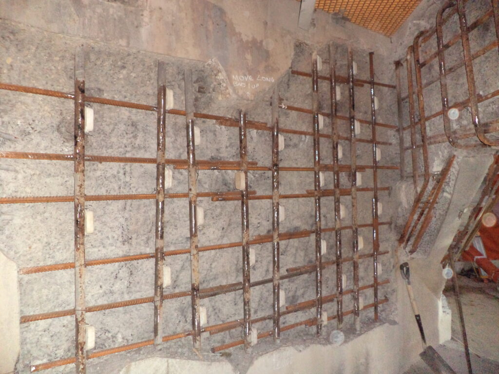 Cathodic protection anode installation on concrete