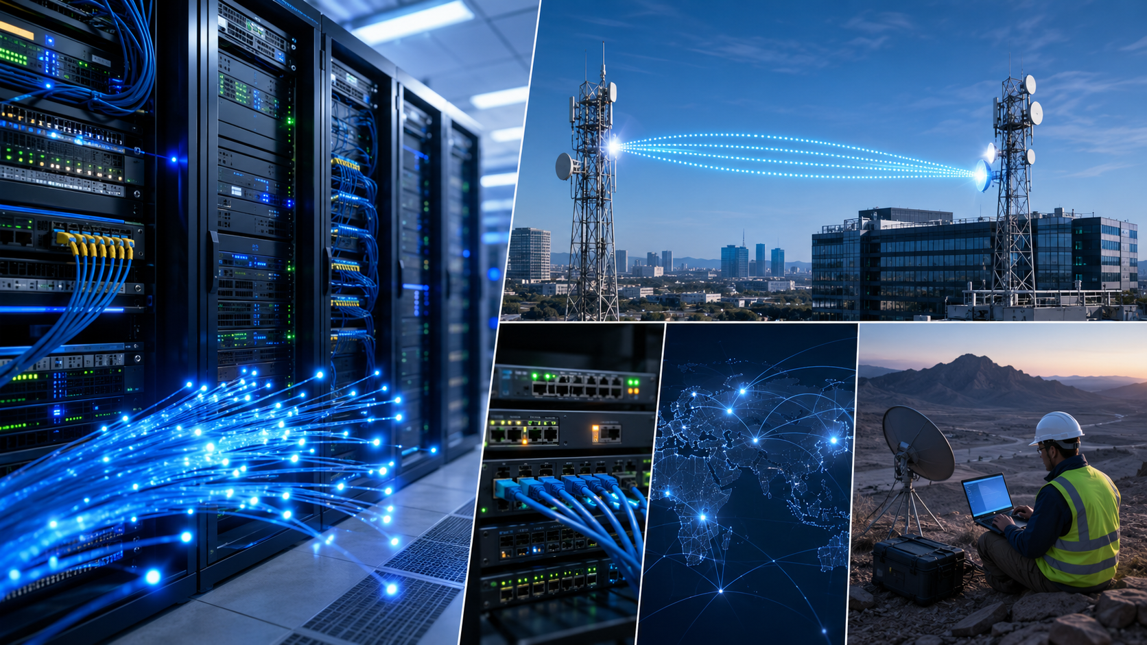 Integrated network, server and telecom infrastructure