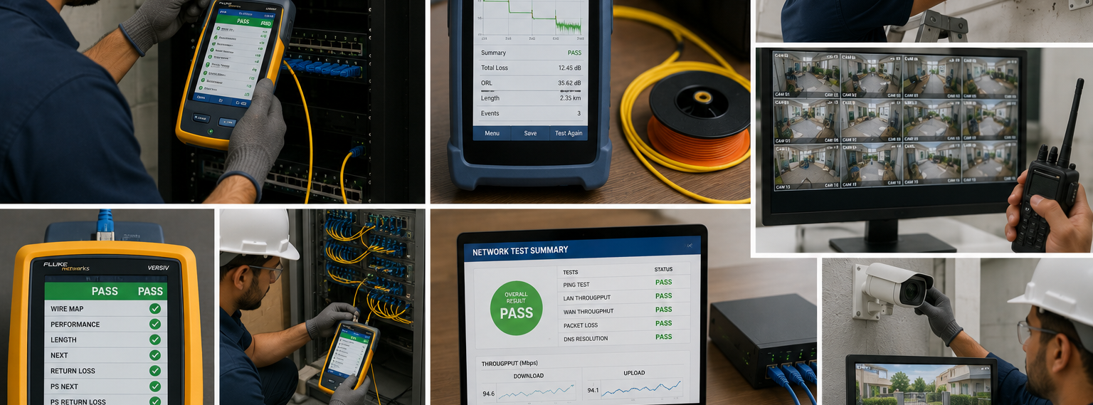 Testing and commissioning
