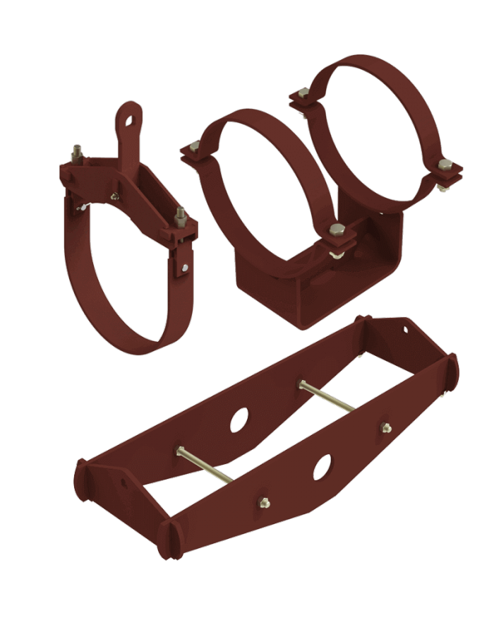 Pipe clamps and clamp bases