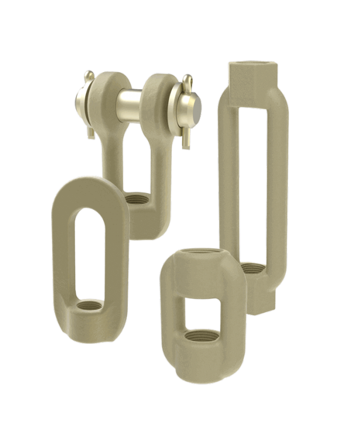 Connecting components and turnbuckles