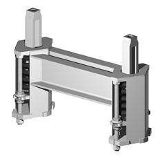 Double variable spring support